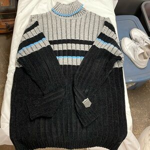 Raw Blue turtle neck sweater 2X
